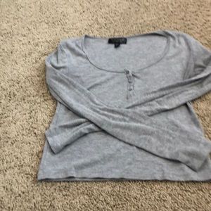 Cropped long sleeve T